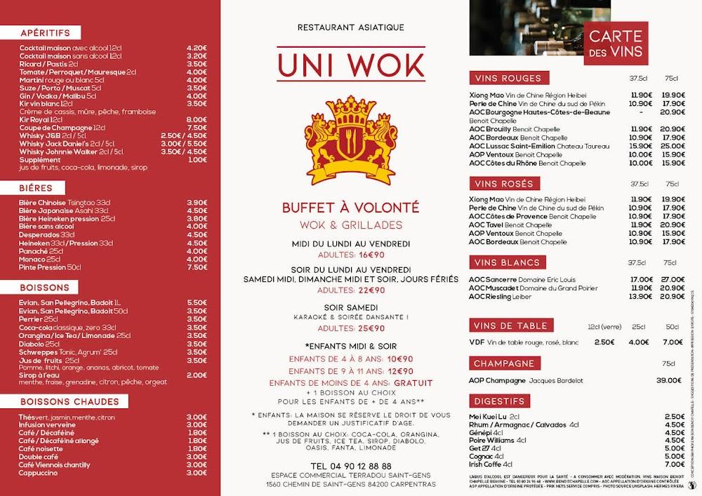 Uni Wok - Menu Image 1